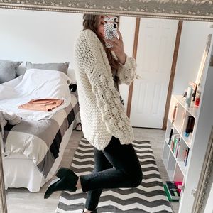 ! Flash sale ! Chunky bubble knit cardigan